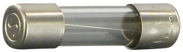 Pièces agricoles - Electricité - Fusible verre 1A longueur 20mm Siba