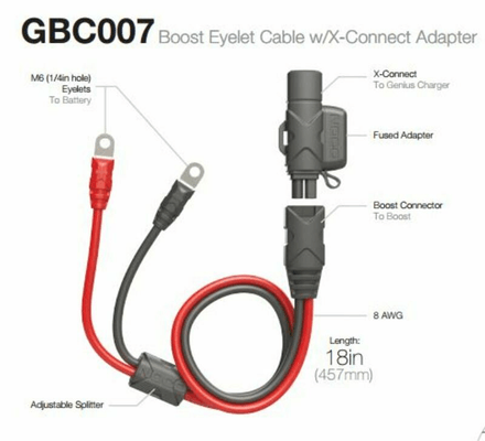 Pièces Quad & Motos - Electrique - Câble d'extension 50cm NOCO Eyelet/X-Connect