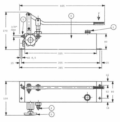 Pièces agricoles - Hydraulique - Pompe à main HP 12.1/M incl. R