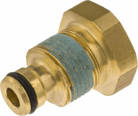 Pièces agricoles - Hydraulique - Adaptateur K-Lock filetage mâle TR20 x filetage femelle 1/4“, laiton