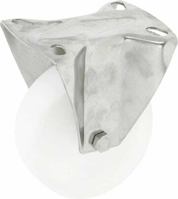 Pièces agricoles - Outils atelier - Roue fixe roulement en polyamide Ø105x35mm, Fixation de plaque: 100x85mm Load: 150kg, Ro-Carr