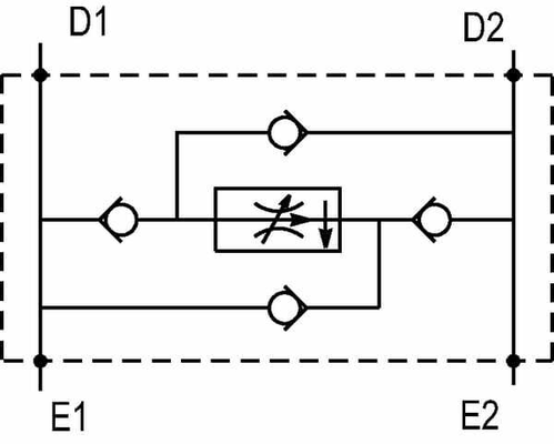 Pièces agricoles - Hydraulique - Régulateur de débit 2 voies DA