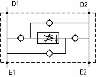 Pièces agricoles - Hydraulique - Régulateur de débit 2 voies DA