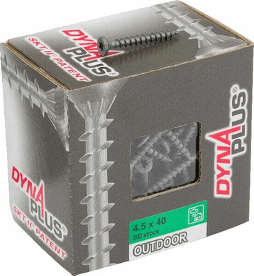 Pièces agricoles - Fasteners - Vis 4.5x40mm TX25 fraisée, acier carbone DYNAPLUS