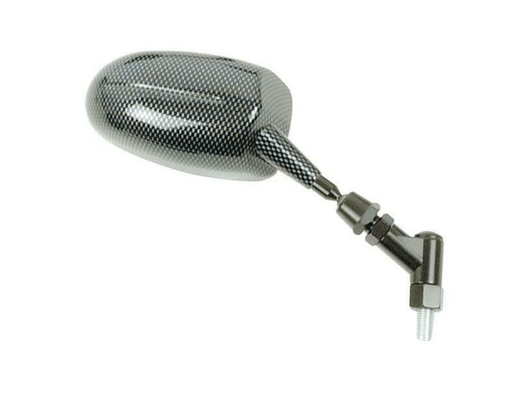 Pièces Quad & Motos - Equipement véhicule - Rétroviseur ajustable V PARTS F1 ovale droit universel M10/125 - carbone