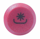 Interrupteur poussoir, PTO, rond, rouge