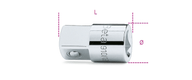 Augmentateur carré femelle 3/8'' et mâle 1/2'' BETA