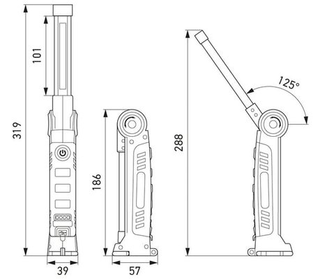 Pièces agricoles - Eclairage - Lampe USB fine USP300