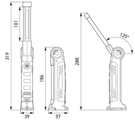 Pièces agricoles - Eclairage - Lampe USB fine USP300