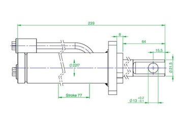 Pièces agricoles - Hydraulique - Vérin changement rapide CW10