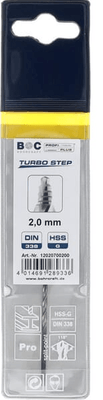 Outils - Outils divers - Foret 2,0 mm HSS-DIN 338-G TURBO STEP