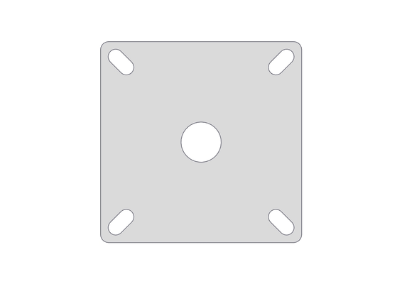 Materiels - Accessoires 0Kg-5Kg - CONTRE PLATINE SEULE 240X240X8MM