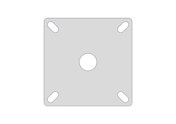 Materiels - Accessoires 0Kg-5Kg - CONTRE PLATINE SEULE 240X240X8MM