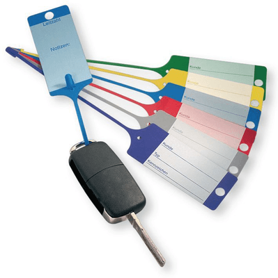 Automobile - Consommables et accessoires auto. - Porte-clés jaunes, 100 pièces (par 1)