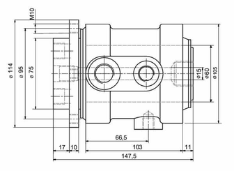 Pièces agricoles - Hydraulique - Acc. rot. 060/04 2x1/2"-2x3/8"