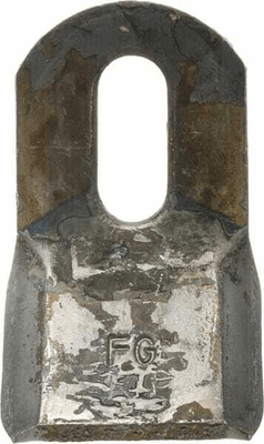 Pièces agricoles - Aménagements paysagers - Couteau biseauté 120 - 105.50.6