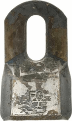 Pièces agricoles - Aménagements paysagers - Couteau biseauté 120 - 105.50.6