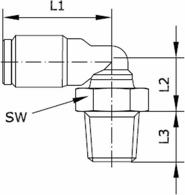 Pièces agricoles - Pièce pneumatique - Raccord vissé