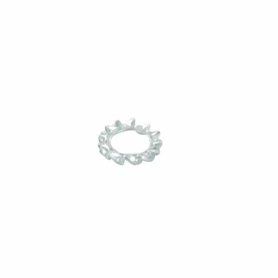 Pièces agricoles - Fasteners - Rondelle frein dentée M6x11x0,7mm, Acier zingué DIN 6798 Kramp