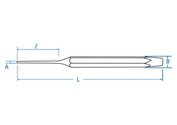 Outils - Outils divers - Chasse-goupilles 4 Longueur: 150mm