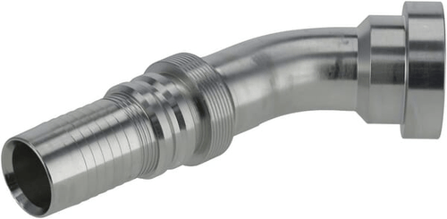 Pièces agricoles - Hydraulique - Raccord à sertir 4SH-DN32 bride Ø 54,0 mm 45°