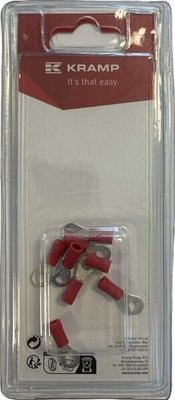 Pièces agricoles - Eclairage - Cosse à œillet, rouge Ø4mm - 0,5-1,0mm² (8)