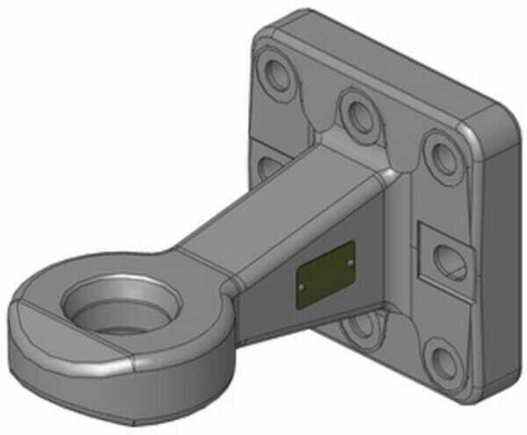 Pièces agricoles - Tracteur pièce adaptable - Oeillet de remorquage diamètre 62mm 145x145 Challenger