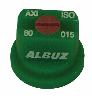 Pièces agricoles - Pièce Pulvérisateur - Buse à jet plat AXI 80° 015 vert céramique Albuz