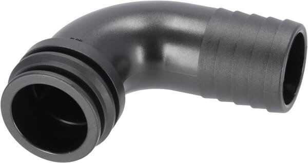 Pièces agricoles - Pièce Pulvérisateur - Raccord à fourche, femelle 90° AF5, embout de tuyau 38 mm