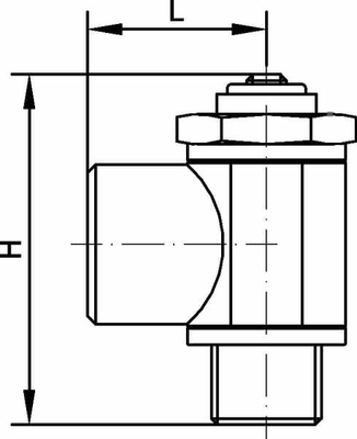 Pièces agricoles - Pièce pneumatique - Clapet anti-ret. étrangl. 3/8"