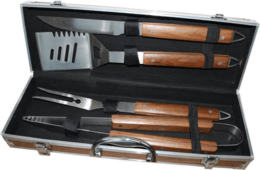 Objets publicitaires - Objets publicitaires divers - Jeu d'outils pour barbecue 4 pièces