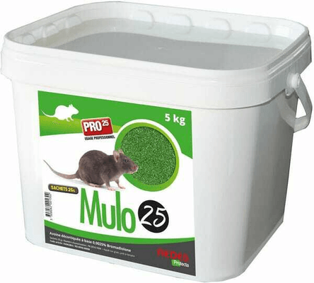 Pièces agricoles - Cloture,Jardin & Sylviculture - Souricide en grain à la bromadiolone 5kg