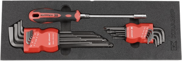 Outils - Outils divers - Jeu de clés hexagonales et Torx 18 pièces