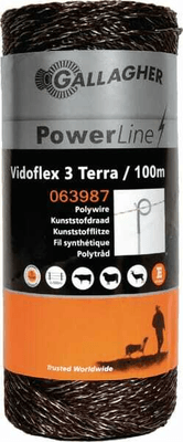 Pièces agricoles - Cloture,Jardin & Sylviculture - Vidoflex 3, 100m terra