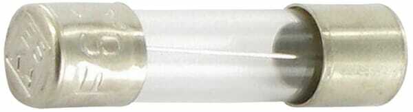 Pièces agricoles - Eclairage - Fusible verre 6,3A longueur 20mm pack 10x