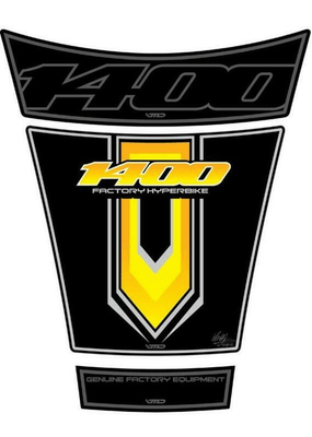 Pièces Quad & Motos - Equipement véhicule - Protection de réservoir MOTOGRAFIX 3pcs noir/jaune Suzuki GSX1400