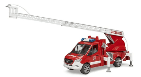 Loisirs - Jouets - Moteur d'incendie MB Sprinter avec échelle, pompe à eau et module son et lumière