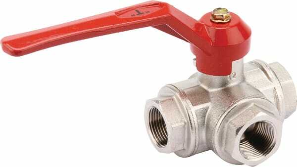 Pièces agricoles - Hydraulique - Vanne bois.sph.3v. T 3/4" f/f