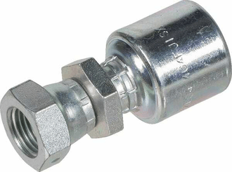 Pièces agricoles - Hydraulique - Racc. à sertir DN6-1/4 JIS