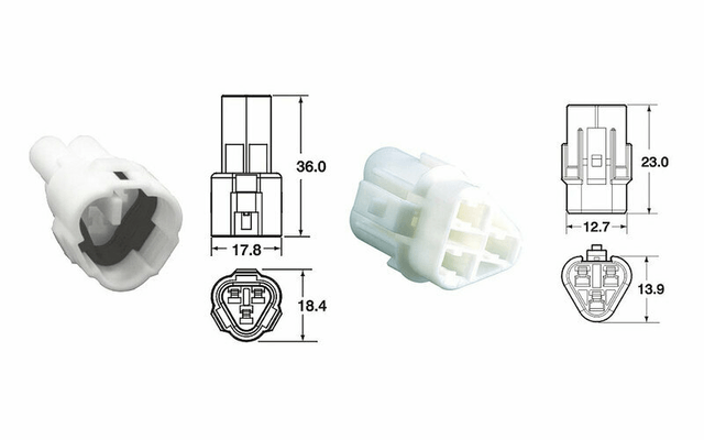 Pièces Quad & Motos - Outillage - Jeu de connectiques 3 voies série 090 SMTO BIHR type origine Ø0,85mm²/1,25mm² - 5 jeux complets