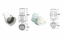 Jeu de connectiques 3 voies série 090 SMTO BIHR type origine Ø0,85mm²/1,25mm² - 5 jeux complets