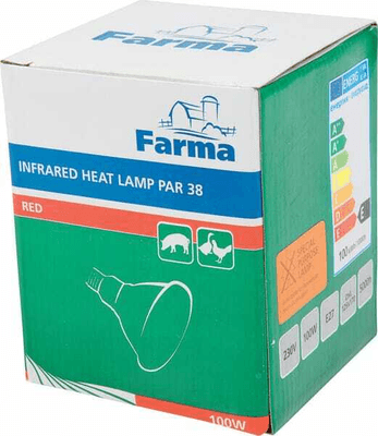 Pièces agricoles - Cloture,Jardin & Sylviculture - Lampe chauffante à infrarouge PAR Rouge 100W