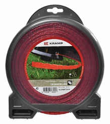 Pièces agricoles - Jardin et forêt pièce adaptable - Fil de coupe Ø 2.4mm 15m torsadé rouge Kramp