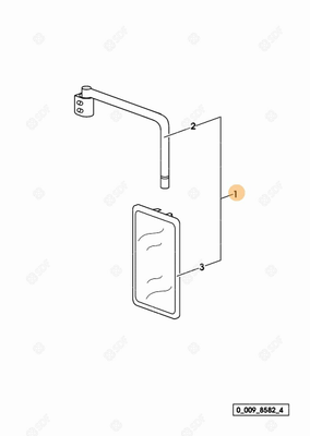 Pièces agricoles - Cabine et structure - RETROVISEUR