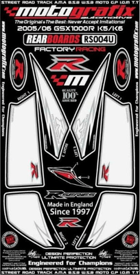 Pièces Quad & Motos - Equipement véhicule - Kit déco arrière MOTOGRAFIX blanc Suzuki GSXR1000