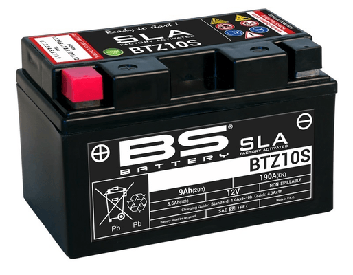 Pièces Quad & Motos - Electrique - Batterie BS BATTERY SLA sans entretien activé usine - BTZ10S