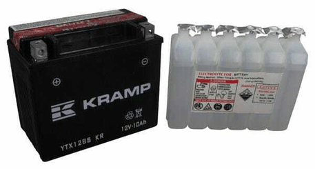 Pièces agricoles - Eclairage - Batterie 12V 10Ah 185A avec pack d'acide Kramp