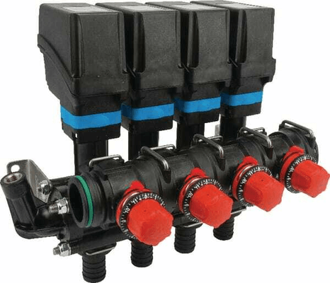 Pièces agricoles - Pièce Pulvérisateur - Gr. vannes 4 tr.+racc. fourche