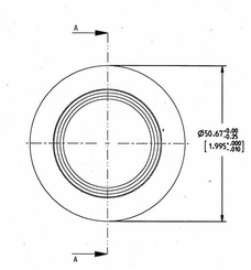 Pièces agricoles - Tracteur pièce adaptable - Rotule d'attelage supérieur Cat.2 Ø28,8/50,6x44,5mm gopart