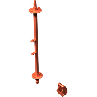 Pièces agricoles - Pièce divers - bride d’accouplement soudée -peinte-